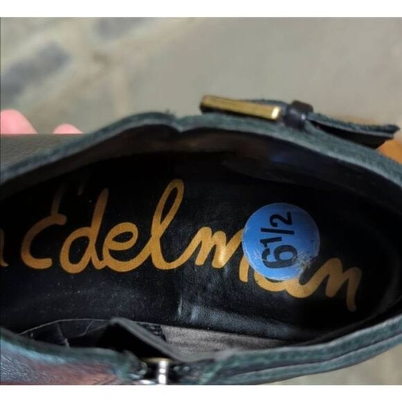 Sam Edelman Petal Black‎ Leather Bootie Size 6.5 - Picture 10 of 15